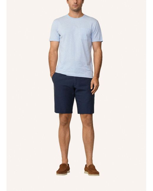 Hackett T-Shirt STRIPE JSY POCKET TEE in Blue für Herren