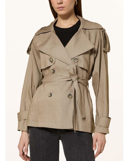Anfiny Natural Trenchjacke SAHARIANA mit Leinen