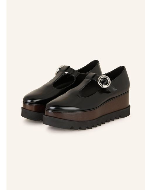Stella McCartney Black Plateau-Loafer ELYSE