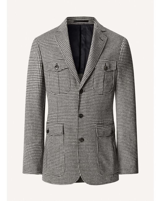 Hackett Fieldjacket SAFARI PTOOTH in Gray für Herren