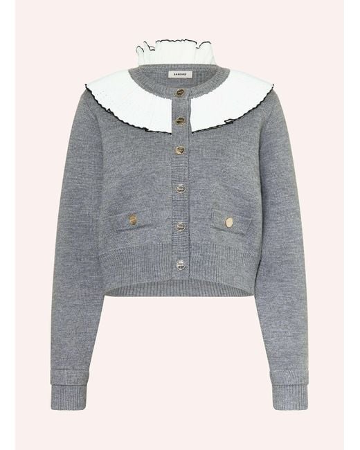Sandro Gray Strickjacke