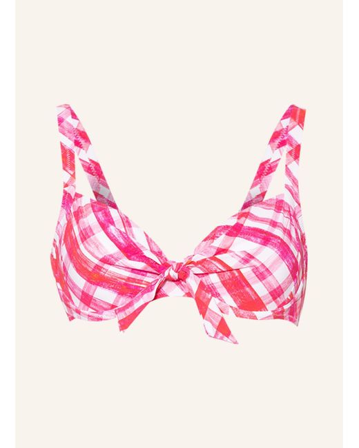 LIDEA® Pink Bügel-Bikini-Top VICHY