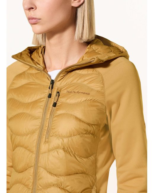 Peak Performance Yellow Hybrid-Daunenjacke HELIUM