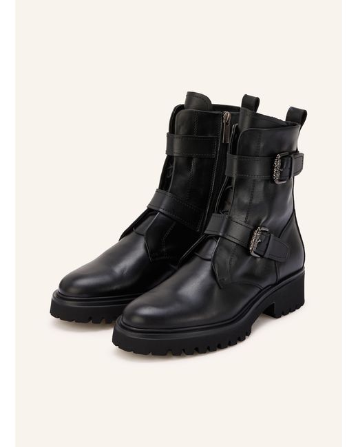 Pertini Black Biker Boots