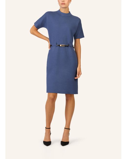Apart Blue Strickkleid mit Gürtel