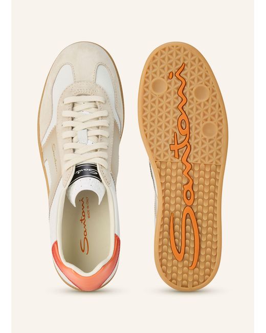 Santoni Sneaker OLYMPIC in Natural für Herren