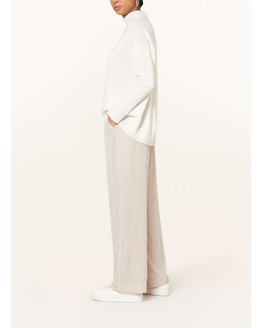 DARLING HARBOUR Natural Marlenehose aus Samt