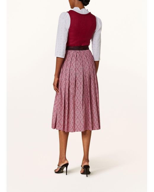 Johann & Johanna Red Dirndl mit Seide
