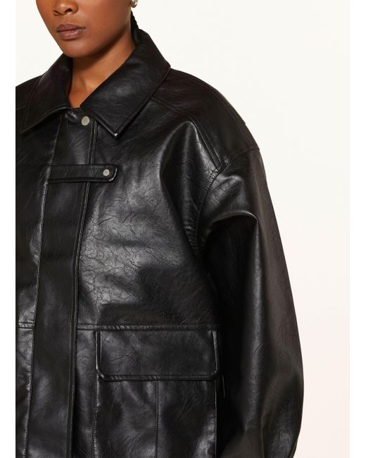 LeGer Studio Black Jacke DAVINIA in Lederoptik