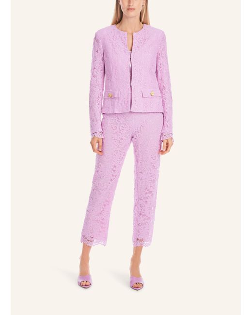 Marc Cain Pink Spitzenjacke mit Pailletten