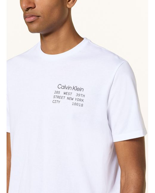Calvin Klein T-Shirt in White für Herren