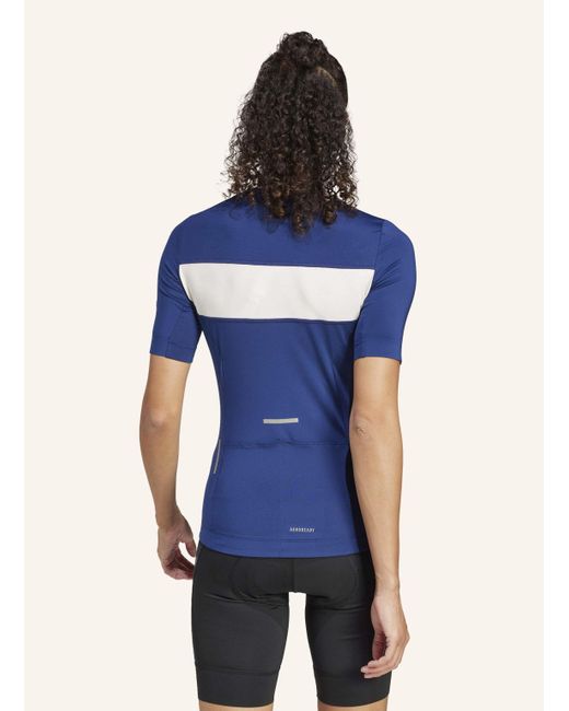 Adidas Blue HERITAGE TEMPO 3-STREIFEN LEGACY RADTRIKOT