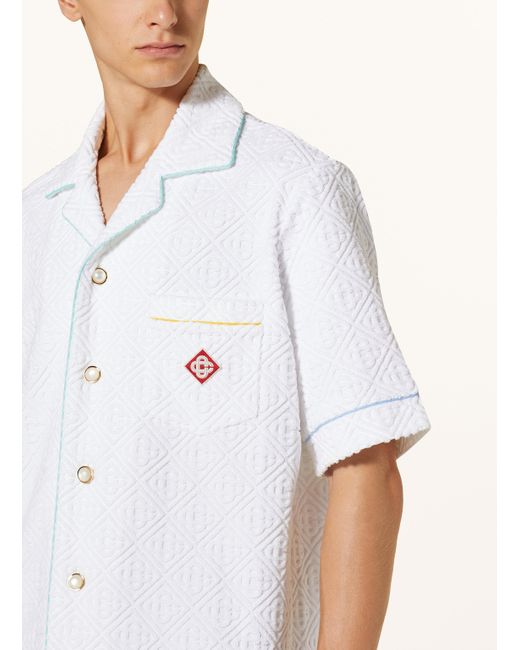 Casablancabrand Resorthemd Comfort Fit aus Frottee in Natural für Herren