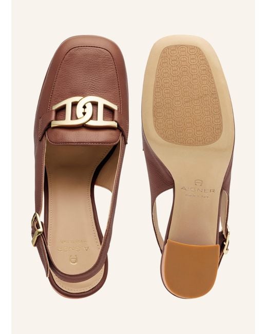 Aigner Brown Plateau-Sandalen ROSA 1A