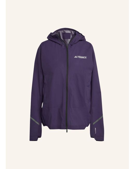 Adidas Originals Purple TERREX XPERIOR 2.5 LAYER LIGHT CLIMAPROOF JACKE