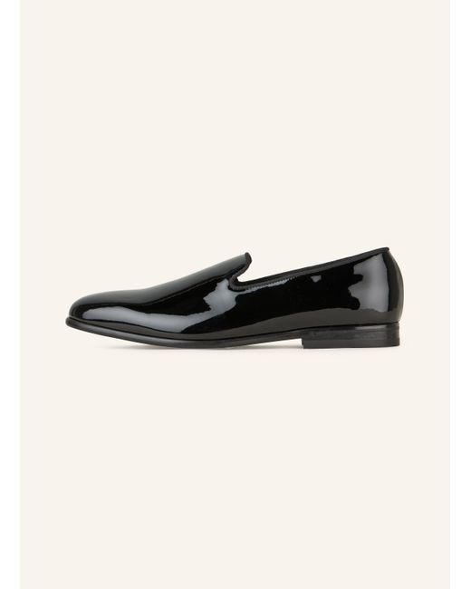Doucal's Lack-Slipper in Black für Herren