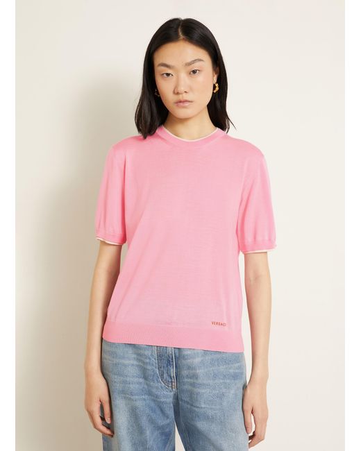 Versace Pink Strickshirt