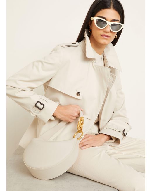 Burberry Natural Schultertasche KNIGHT ARC