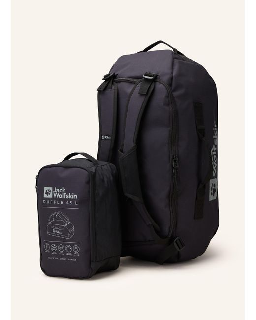 Jack Wolfskin Black Reisetasche ALL-IN DUFFLE 45 l