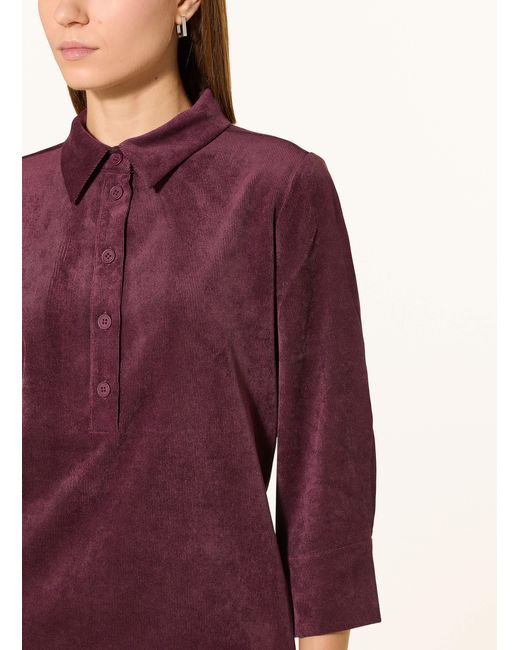 BETTY&CO Purple Cordkleid mit 3/4-Arm