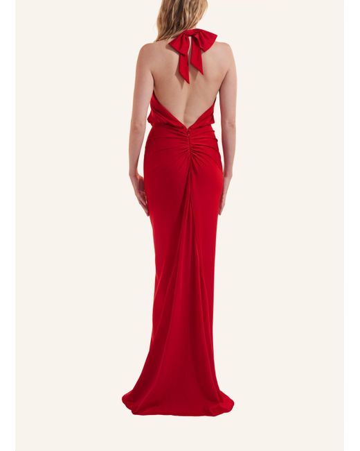 Unique Red Abendkleid PUT A BOW ON IT DRESS