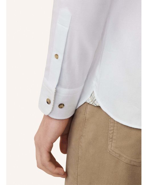 Hackett Freizeithemd FLANNEL MULTI TRIM in White für Herren