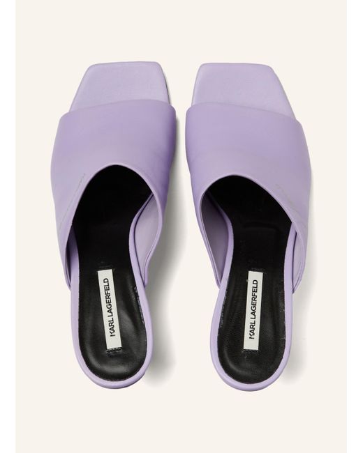 Karl Lagerfeld Purple Wedges