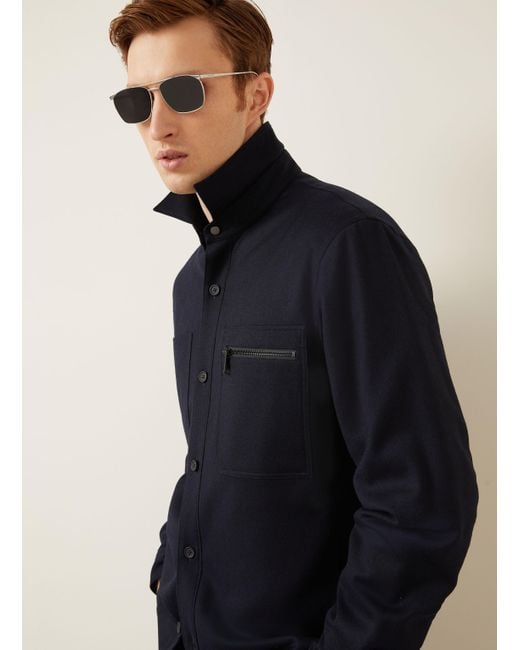 Zegna Overjacket in Blue für Herren