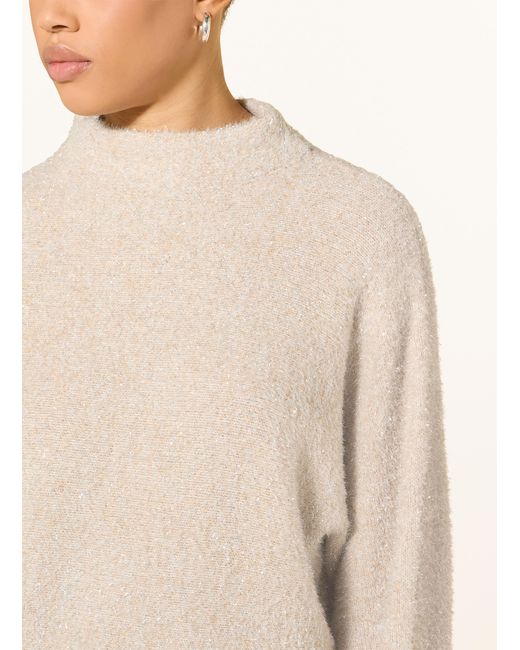 Opus Natural Pullover POSMIC mit Glitzergarn