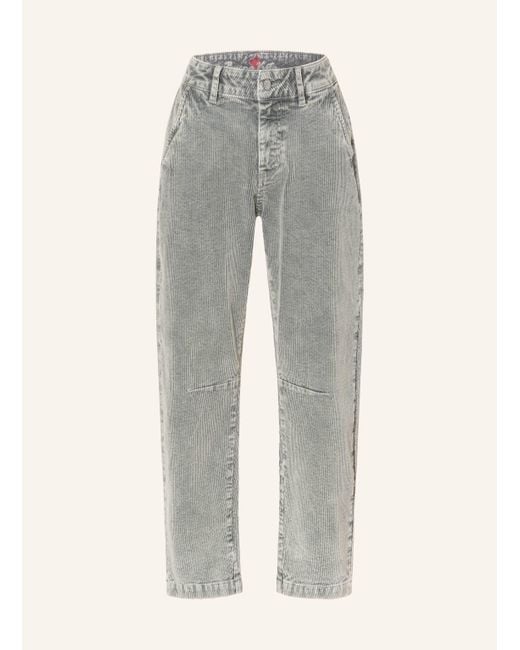Buena Vista Gray Barrel Jeans aus Cord