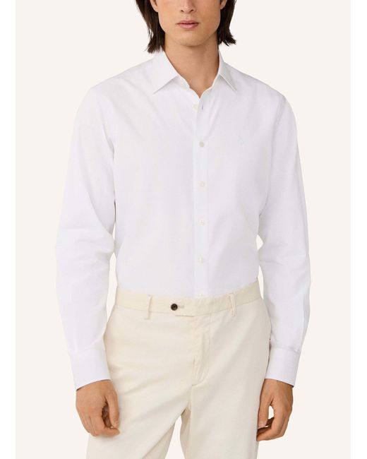 Hackett Freizeithemd SOLID END ON END in White für Herren