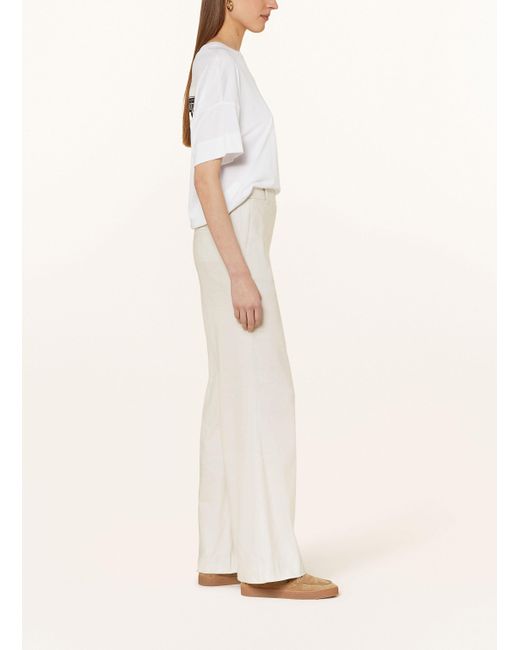 Marc O' Polo Natural Marlenehose mit Leinen