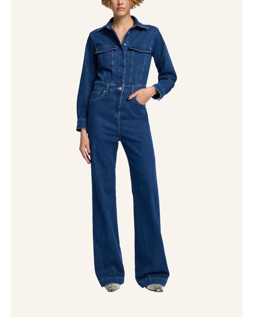 7 For All Mankind Blue LUXE JUMPSUIT