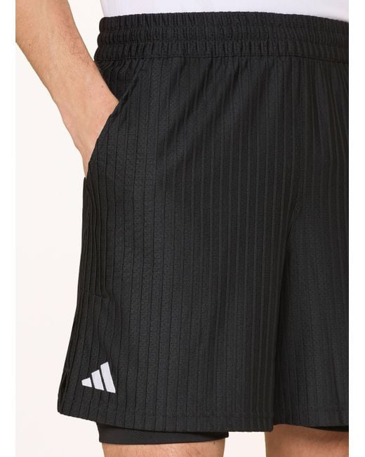 Adidas 2-in-1-Tennisshorts TENNIS CLIMACOOL SET in Black für Herren