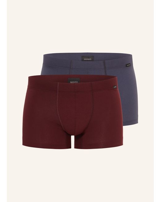 Hanro 2er-Pack Boxershorts COTTON ESSENTIALS in Red für Herren