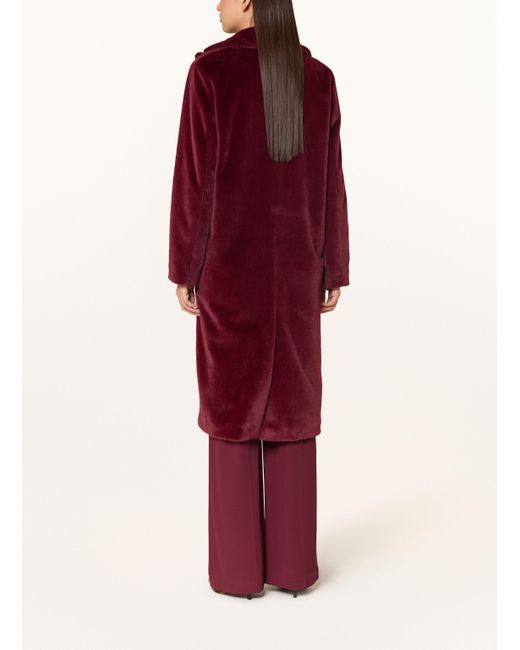 Marc Cain Red Kunstfell-Mantel