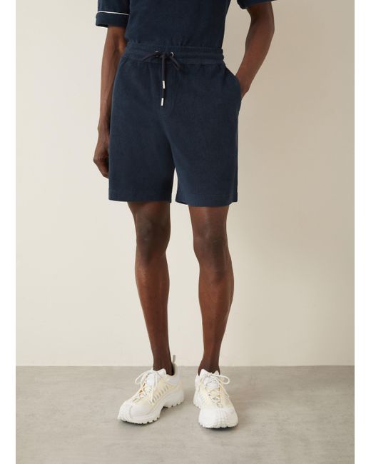 Moncler Frotteeshorts in Blue für Herren