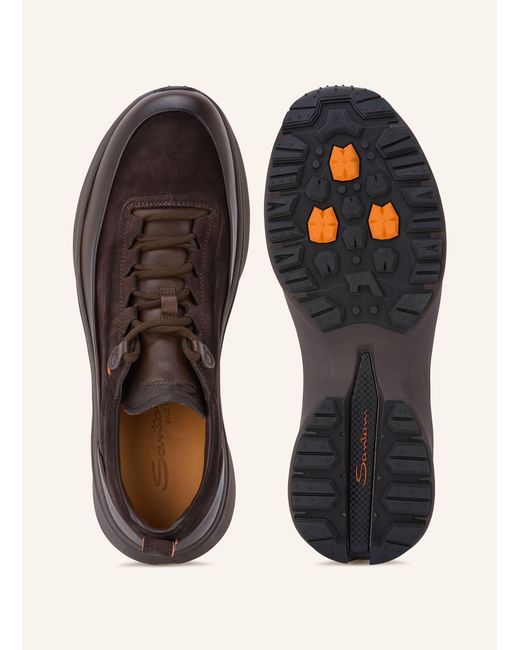 Santoni Sneaker EASY BOUNCE in Brown für Herren