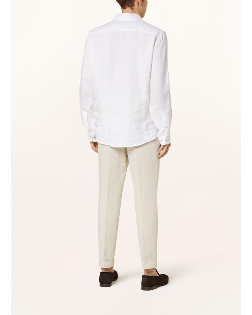 Pierre Cardin Leinenhemd Modern Fit in White für Herren