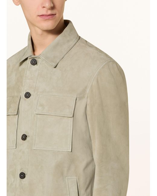 Arma Leder-Overjacket MEX in Natural für Herren