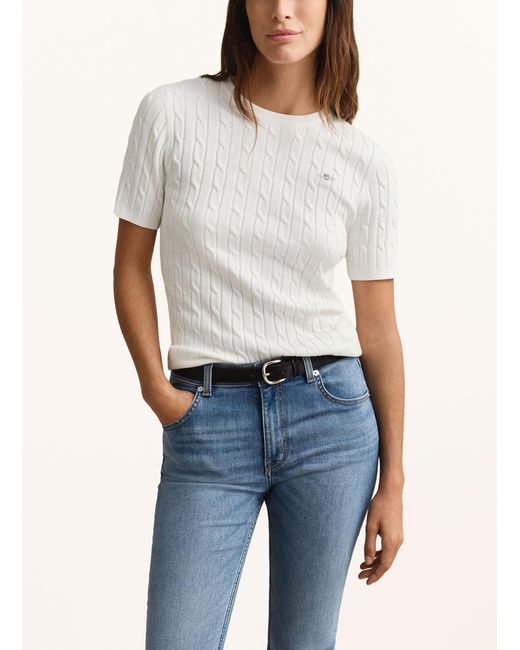 Gant Natural Strickshirt