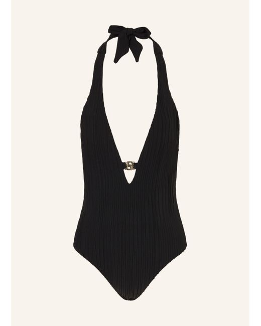 Boss Black Neckholder-Badeanzug DOUBLE B mit Cut-out