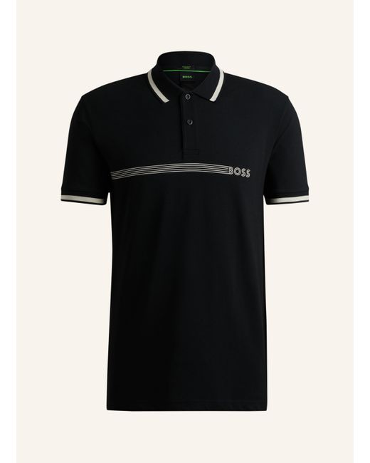 Boss Poloshirt PADDY 1 Regular Fit in Black für Herren