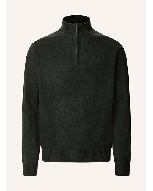 Hackett Pullover LAMBSWOOL HZIP in Black für Herren