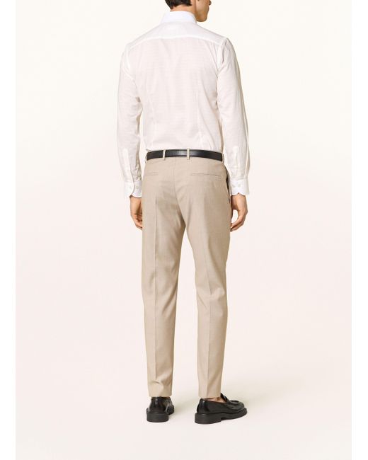 Boss Hemd HANK Slim Fit mit Leinen in White für Herren