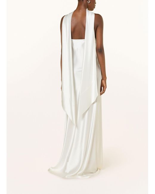 Talbot Runhof Natural Abendkleid aus Satin