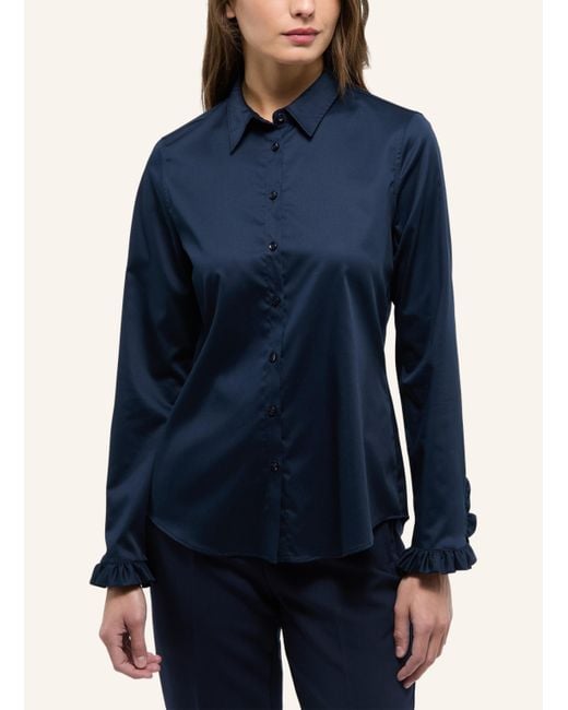 Eterna Blue Bluse FITTED