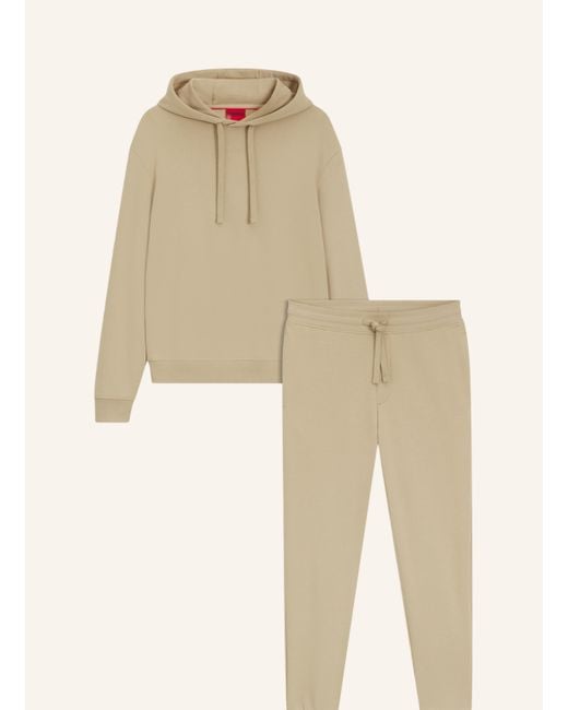 HUGO Sweatshirt TRACKSUIT_DAPODAYOTE Relaxed Fit in Natural für Herren