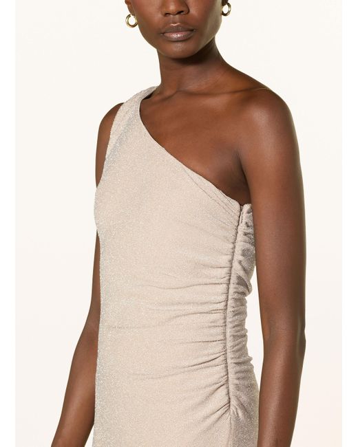Swing Natural Abendkleid mit Glitzergarn