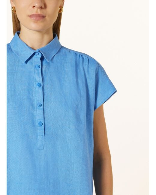 BETTY&CO Blue Blusenshirt aus Leinen